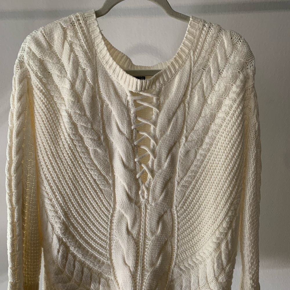 White knit sweater - Express